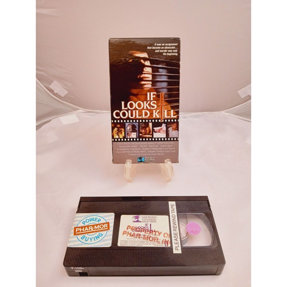 If Looks Could Kill VHS 1987‎ Republic Pictures Thriller Kim Lambert Tim Gail